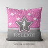 Personalized Basketball Among The Stars Throw Pillow - Golly Girls