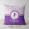 Cute Tiny Flowers Personalized Basketball Throw Pillow - Golly Girls