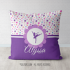 Cute Tiny Flowers Personalized Dance Throw Pillow - Golly Girls