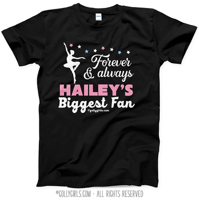 Golly Girls: Personalized Biggest Fan Dance T-Shirt (Youth-Adult)