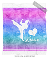 Golly Girls: Forever Love Personalized Martial Arts Fleece Throw Blanket