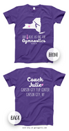 Golly Girls: Personalized Our Hearts Team Gymnastics T-Shirt (Youth-Adult)