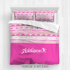 Golly Girls: My Heart Beats Personalized Softball Comforter Or Set