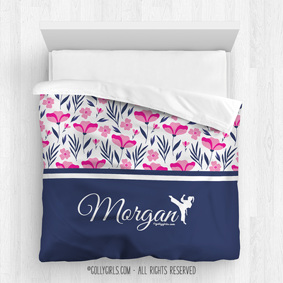 Golly Girls: Tropical Flowers Personalized Martial Arts Comforter Or Set