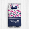 Golly Girls: Tropical Flowers Personalized Martial Arts Comforter Or Set