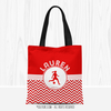 Personalized Chevron Soccer Tote Bag - Golly Girls