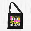 The Softball Field Is My Happy Place Tote Bag - Golly Girls