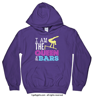 I Am the Queen of the Bars Hoodie (Youth-Adult) - Golly Girls