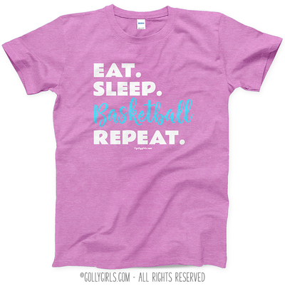 Eat Sleep Basketball T-Shirt (Youth-Adult) - Golly Girls