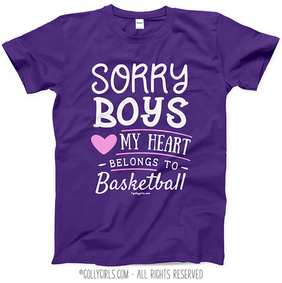 Sorry Boys Basketball T-Shirt (Youth-Adult) - Golly Girls
