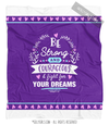 Be Strong for Your Dreams Purple Fleece Throw Blanket - Golly Girls