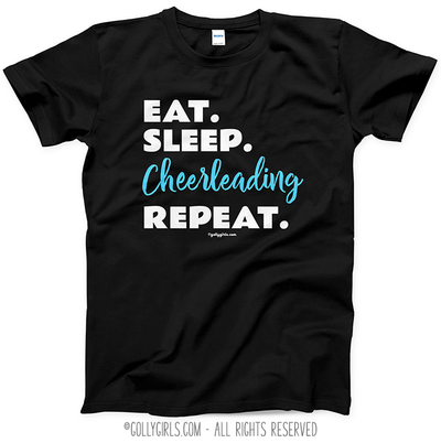 Eat Sleep Cheerleading T-Shirt (Youth-Adult) - Golly Girls