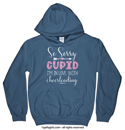 Sorry Cupid Cheerleading Hoodie (Youth-Adult) - Golly Girls