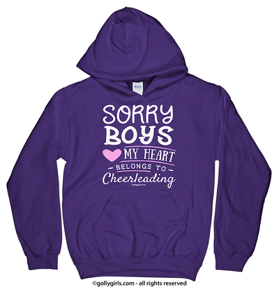 Sorry Boys Cheerleading Hoodie (Youth-Adult) - Golly Girls