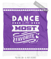 Dance is My Favorite Purple Fleece Throw Blanket - Golly Girls