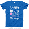 Sorry Boys Dancing T-Shirt (Youth-Adult) - Golly Girls