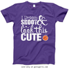 Golly Girls: Dribble Shoot Look Cute Basketball T-Shirt (Youth-Adult)