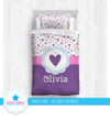 Golly Girls: Fun-Filled Hearts Personalized Girls Comforter Or Set