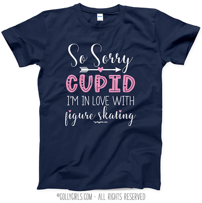 Sorry Cupid Figure Skating T-Shirt (Youth-Adult) - Golly Girls
