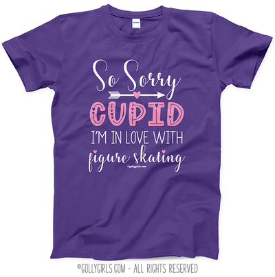 Sorry Cupid Figure Skating T-Shirt (Youth-Adult) - Golly Girls