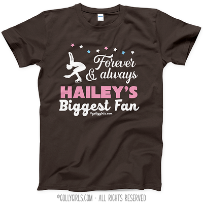 Golly Girls: Personalized Biggest Fan Figure Skating T-Shirt (Youth-Adult)