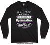 Gymnastics and Chocolate Long Sleeve T-Shirt (Youth-Adult) - Golly Girls