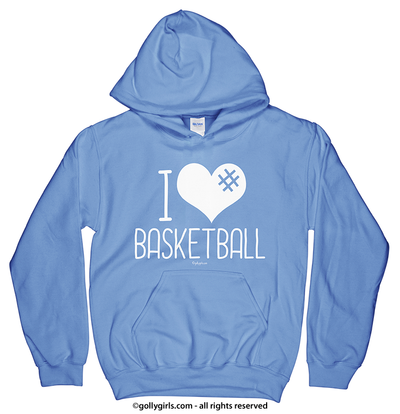 Golly Girls: I Hashtag Heart Basketball Hoodie (Youth-Adult)