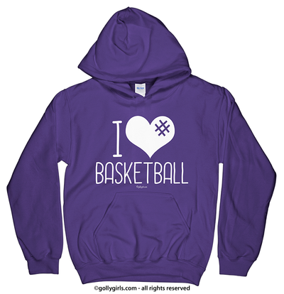 Golly Girls: I Hashtag Heart Basketball Hoodie (Youth-Adult)