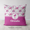 Golly Girls: Floral and Lace Personalized Karate Throw Pillow