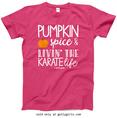 Golly Girls: Pumpkin Spice Karate T-Shirt (Youth-Adult)