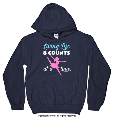 8 Counts At A Time Dance Hoodie (Youth-Adult) - Golly Girls