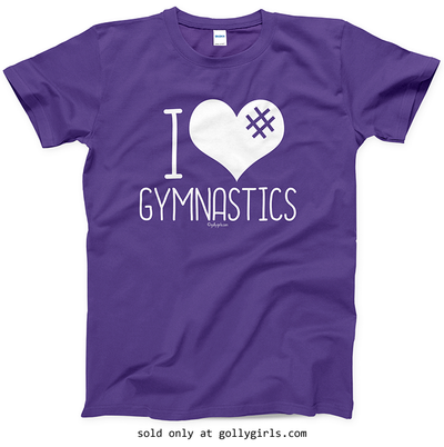Golly Girls: I Hashtag Heart Gymnastics T-Shirt (Youth-Adult)