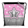 Golly Girls: Personalized Basketball Among The Stars Drawstring Backpack