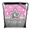 Golly Girls: Personalized Soccer Among The Stars Drawstring Backpack