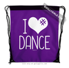 Golly Girls: I Hashtag Heart Dance - Purple Drawstring Backpack