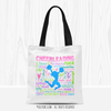 Pastel Cheerleading Typography Tote Bag - Golly Girls