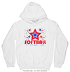 Patriotic Stars Softball Hoodie (Youth-Adult) - Golly Girls