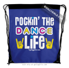 Golly Girls: Rockin' The Dance Life Blue Drawstring Backpack