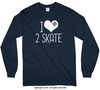 I Hashtag Heart 2 Skate Long Sleeve T-Shirt (Youth-Adult) - Golly Girls