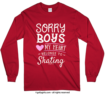 Sorry Boys Skating Long Sleeve T-Shirt (Youth-Adult) - Golly Girls