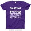 Skating is My Favorite T-Shirt (Youth-Adult) - Golly Girls