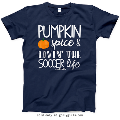 Golly Girls: Pumpkin Spice Soccer T-Shirt (Youth-Adult)