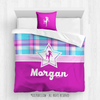 Golly Girls: Bubblegum Plaid Soccer Personalized Comforter Or Set