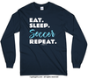Eat Sleep Soccer Long Sleeve T-Shirt (Youth-Adult) - Golly Girls