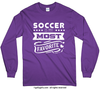 Soccer is My Favorite Long Sleeve T-Shirt (Youth-Adult) - Golly Girls