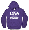 All You Need is Love and Soccer Hoodie (Youth-Adult) - Golly Girls