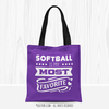 Softball is My Favorite Tote Bag - Golly Girls