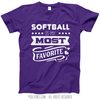 Softball is My Favorite T-Shirt (Youth-Adult) - Golly Girls