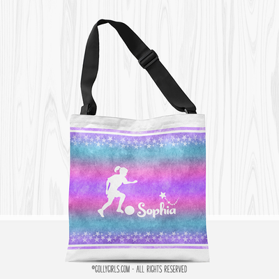 Personalized Starry Sky Soccer Tote Bag - Golly Girls